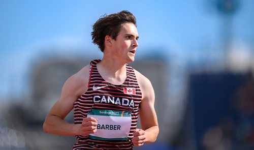SANTIAGO, CL November 21, 2023: Michael Barber Wins Silver In The Mens 1500m T20 At The Parapan American Games (Angela Burger/Canadian Paralympic Committee)
